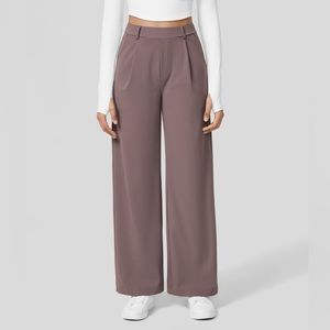 Halara High Waisted Plicated Side Pocket Straight Leg Work Pants NWT Size Medium